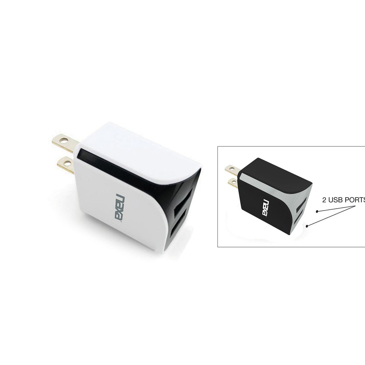 10 Watt 2.1 Amp Dual USB Car Charger - WHITE.... - Dynamic Power Supply - Accessories