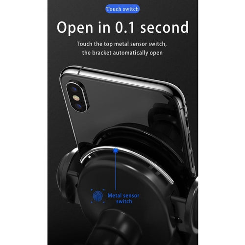 10W Wireless Automatic Clamping Mount Fast Charger For Your Car - Dynamic Power Supply - Battery Charger
