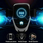 10W Wireless Fast Car Charger Mount Holder Stand Automatic Clamping Charging - Dynamic Power Supply - n/a