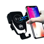 10W Wireless Fast Car Charger Mount Holder Stand Automatic Clamping Charging - Dynamic Power Supply - n/a