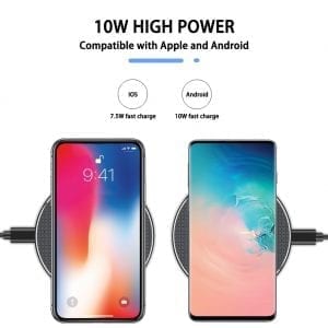 15W Qi Fast Wireless Charging Pad for Compatible Smartphones - Dynamic Power Supply - Wireless Charger