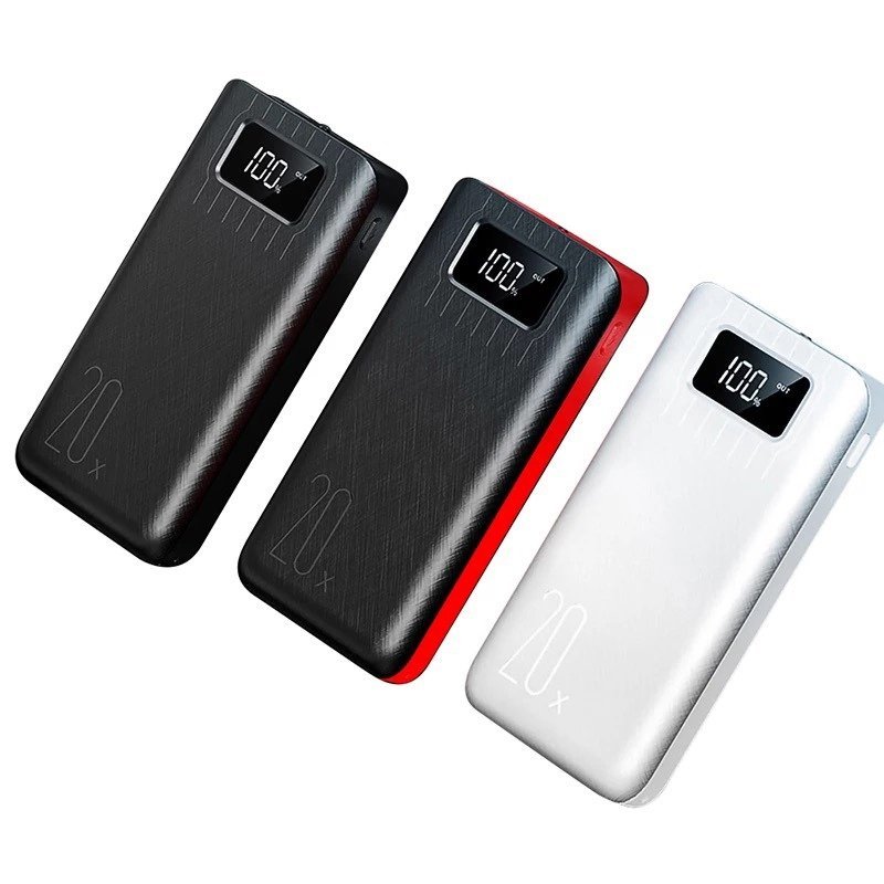 20000mAh External Battery Power Bank Dual USB With LED Flashlight - Dynamic Power Supply - Power Bank