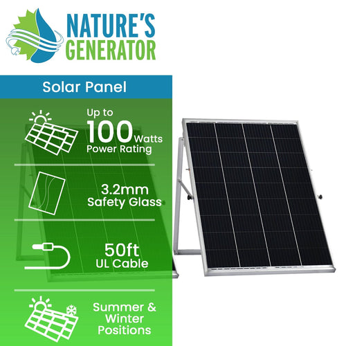 200W Rigid Solar Panels w/ cable and connector - Dynamic Power Supply - 