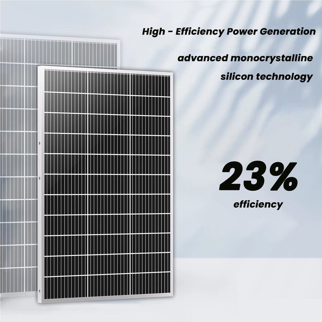 200W Rigid Solar Panels w/ cable and connector - Dynamic Power Supply - 