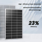200W Rigid Solar Panels w/ cable and connector - Dynamic Power Supply - 