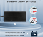 24V 10A AC - to - DC LFP Portable Battery Charger - Dynamic Power Supply - Battery Charger