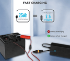 24V 10A AC - to - DC LFP Portable Battery Charger - Dynamic Power Supply - Battery Charger