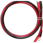 5FT Battery Inverter Cables 4AWG, 25mm² Power Cables with 3/8" Ring Lugs-1
