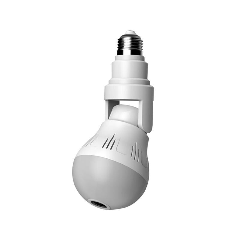 360° Panoramic Hidden Light Bulb Wi-Fi Camera - Dynamic Power Supply - Security Camera