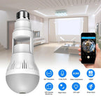 360° Panoramic Hidden Light Bulb Wi-Fi Camera - Dynamic Power Supply - Security Camera