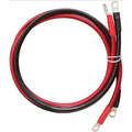 5FT Battery Inverter Cables 4AWG, 25mm² Power Cables with 3/8" Ring Lugs-0