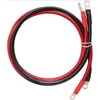 5FT Battery Inverter Cables 4AWG, 25mm² Power Cables with 3/8" Ring Lugs-0