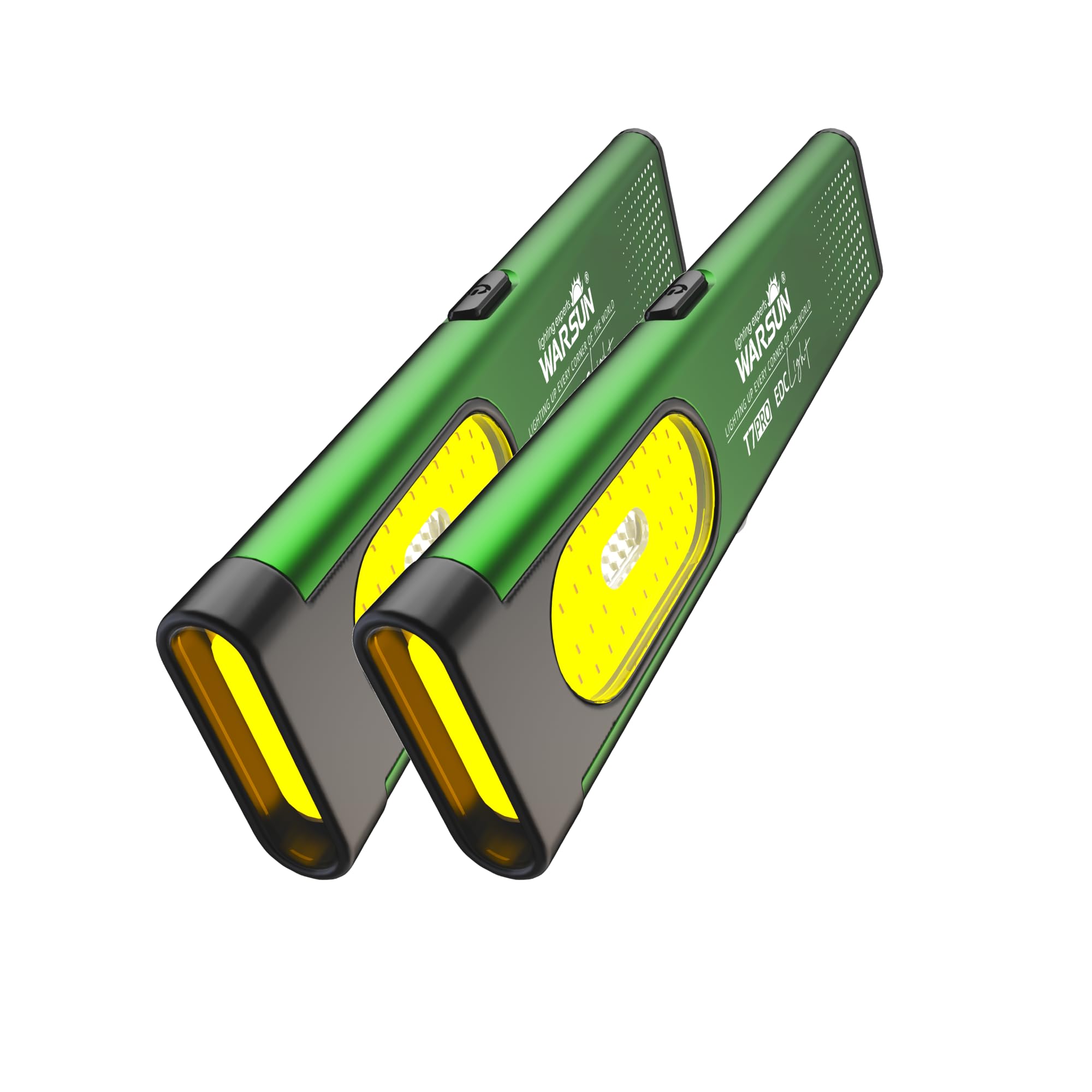 WARSUN Compact Multi-Mode Pocket LED Flashlight - 675LM, USB-C Rechargeable, IPX4, Dual Material, Red/Blue Strobe, for Everyday Carry & Travel