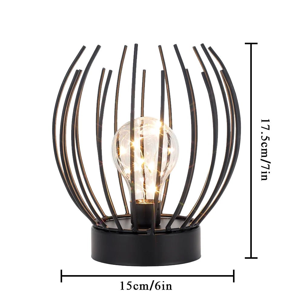 7" Tall Battery powered table lamp - Dynamic Power Supply - Battery operated lamps