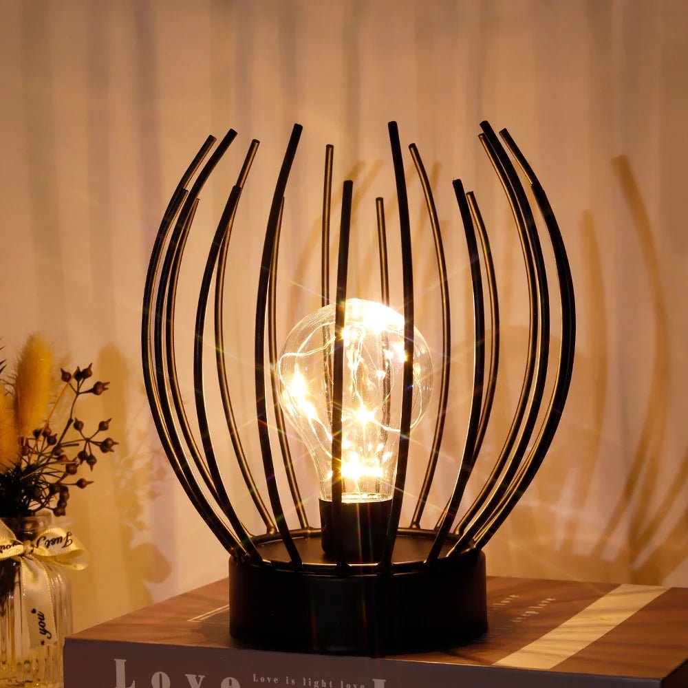 7" Tall Battery powered table lamp - Dynamic Power Supply - Battery operated lamps
