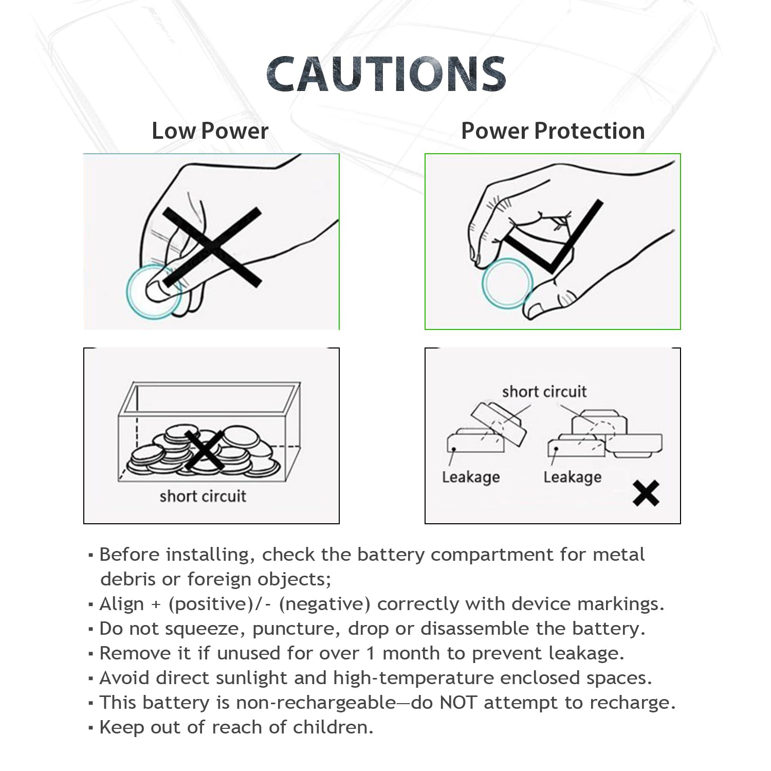 LiCB CR2032 3V Lithium Battery(10-Pack)