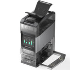The Ostation 2 Pro AA AAA Battery Charger is a 3-in-1 touchscreen charging station for up to 12 AA Li-ion and 12 AAA NiMH batteries, featuring auto-detect, sorting, app control, polarity-free slots, and storage for 24 cells.