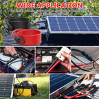 Vansdon 10 AWG Solar Panel Extension Cable Set – MC4 Male & Female Connectors, IP67 Waterproof, UV Resistant, Tinned Copper PV Cable