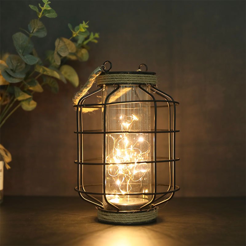 9.4" Tall Battery powered table lamp - Dynamic Power Supply - Battery operated lamps