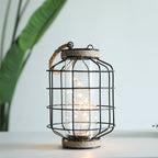 9.4" Tall Battery powered table lamp - Dynamic Power Supply - Battery operated lamps