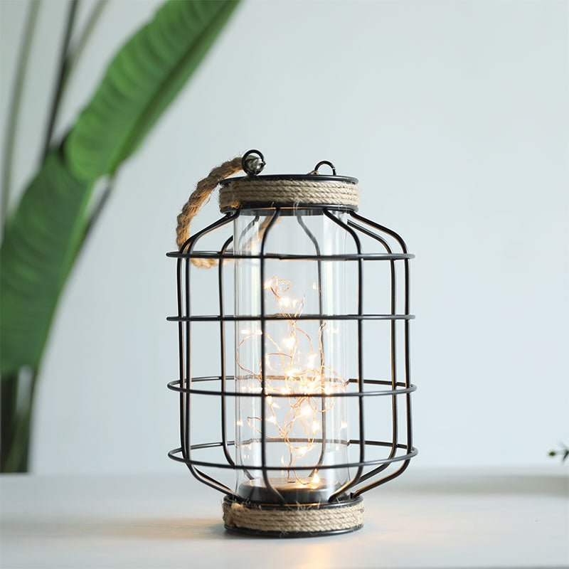 9.4" Tall Battery powered table lamp - Dynamic Power Supply - Battery operated lamps