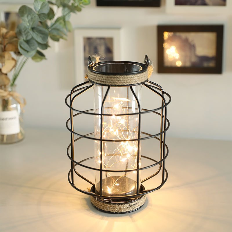 9.4" Tall Battery powered table lamp - Dynamic Power Supply - Battery operated lamps