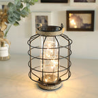9.4" Tall Battery powered table lamp - Dynamic Power Supply - Battery operated lamps