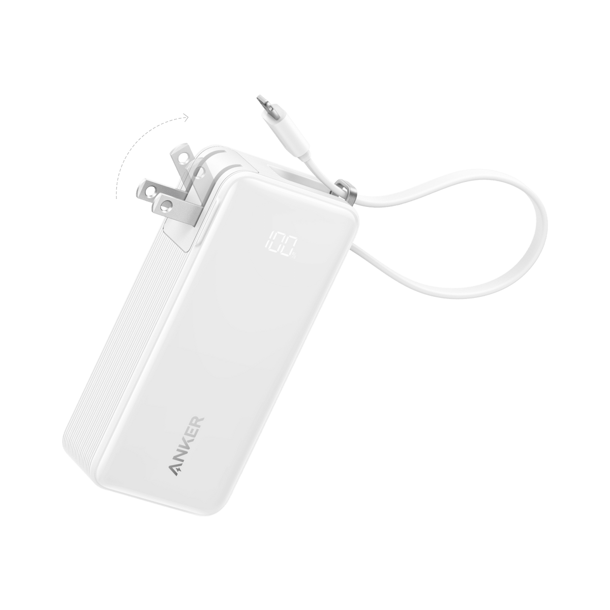 Anker 10K Fusion 30W Power Bank with Built-In USB-C Cable - Dynamic Power Supply - Power Bank