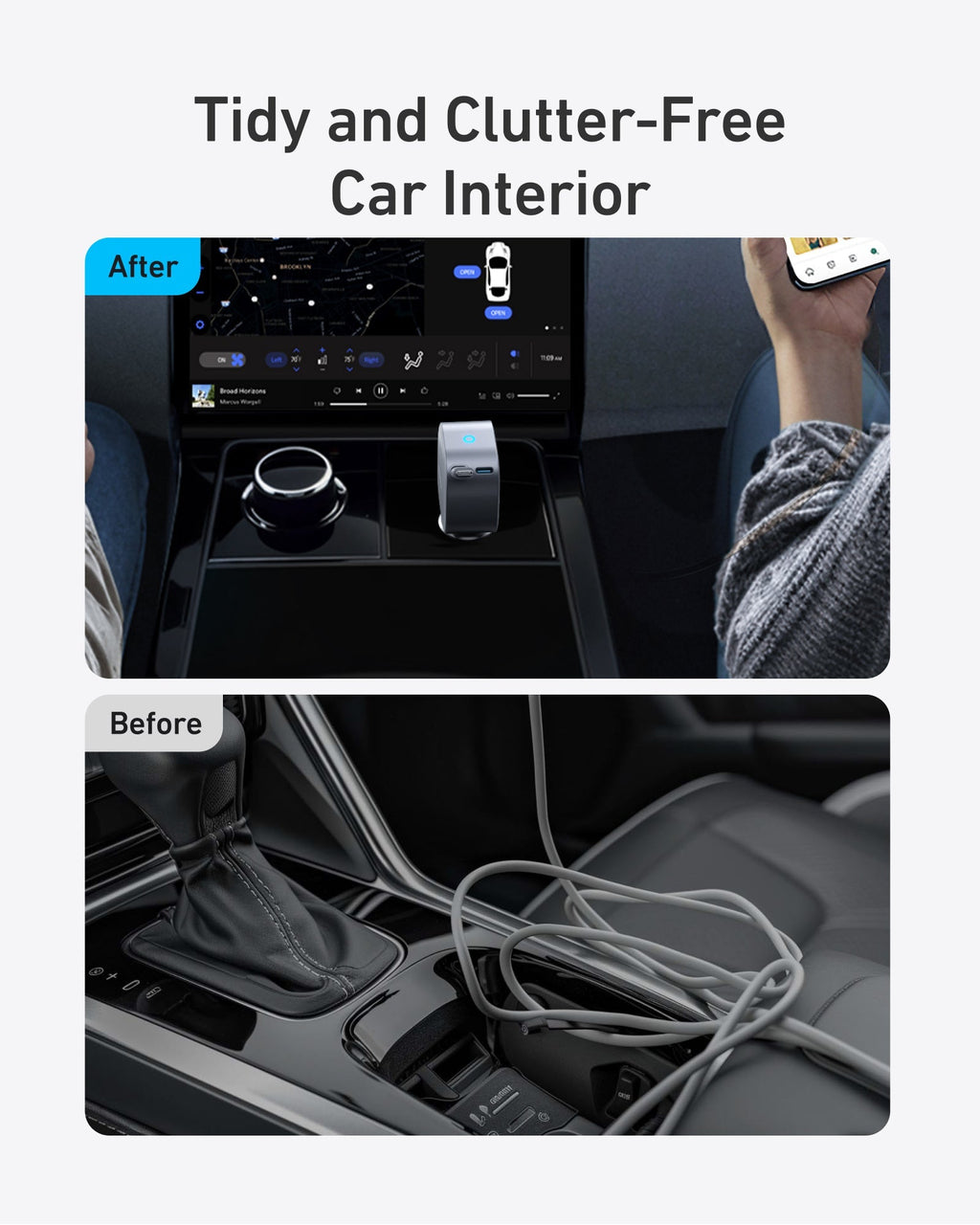Anker Nano 75W Car Charger - Dynamic Power Supply - 