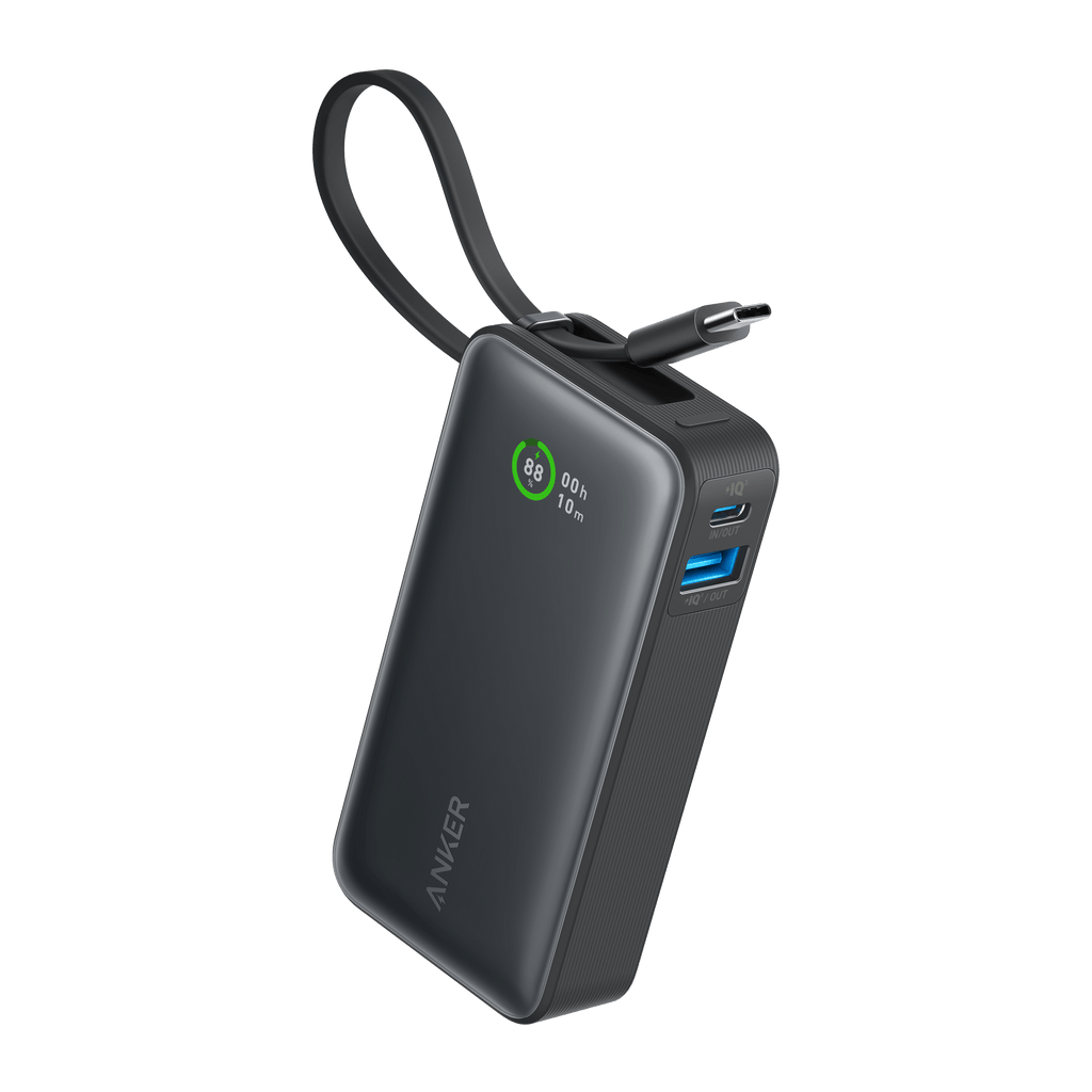 Anker Nano Power Bank (30W, Built-In USB-C Cable) - Dynamic Power Supply - Power Bank