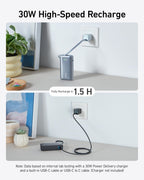 Anker Nano Power Bank (30W, Built-In USB-C Cable) - Dynamic Power Supply - Power Bank