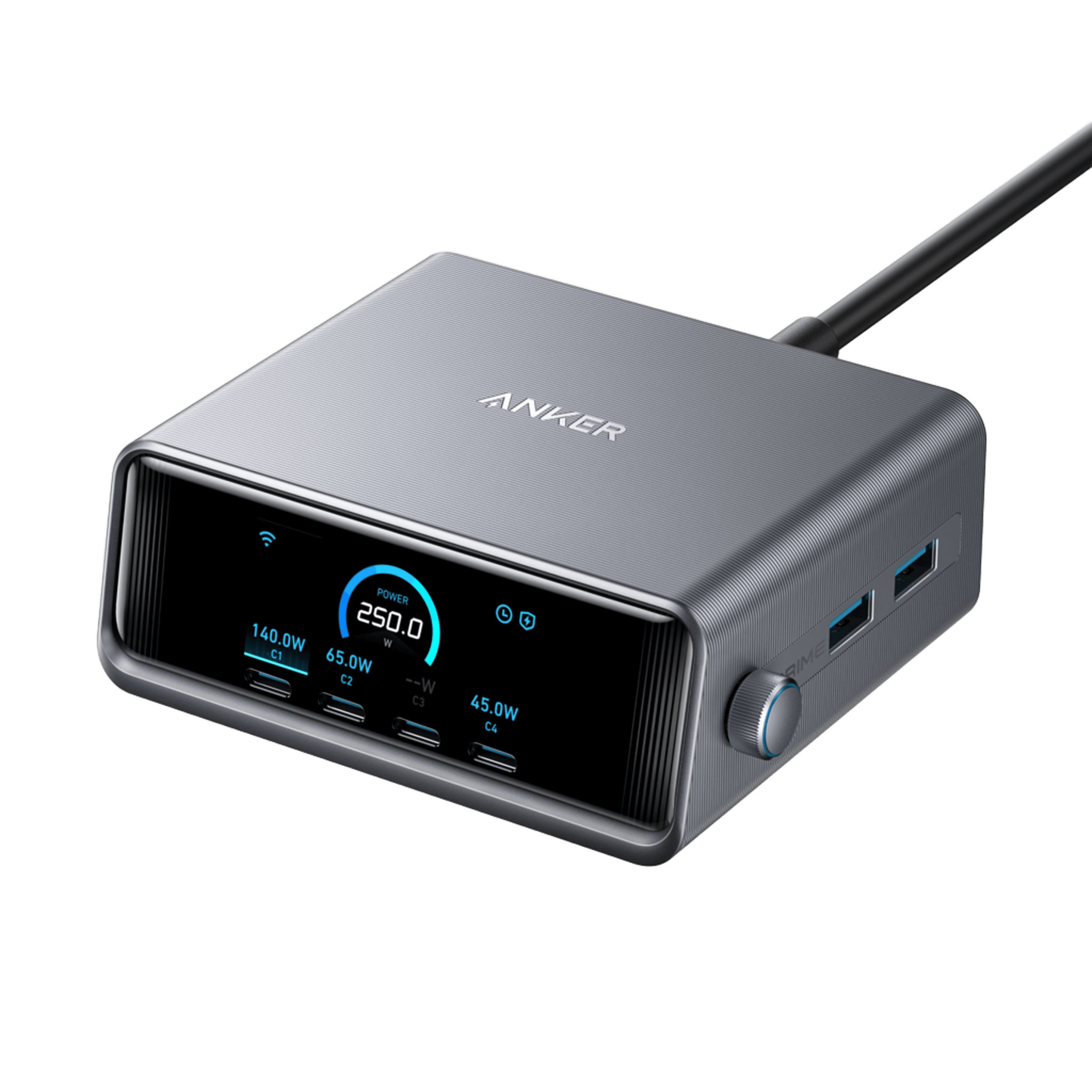 Anker Prime Charger (250W, 6 Ports, GaNPrime) - Dynamic Power Supply - 