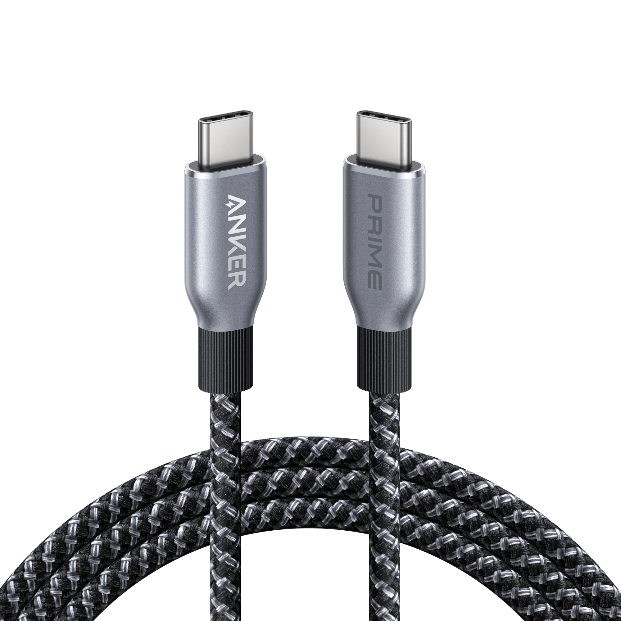 Anker Prime USB - C to USB - C Cable (240W, Upcycled - Braided) - Dynamic Power Supply - 