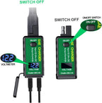 Dual USB Motorcycle & Marine Charger – 12V/24V Waterproof USB Power Outlet with Voltmeter & On/Off Switch - Dynamic Power Supply - Vehicle USB Chargers