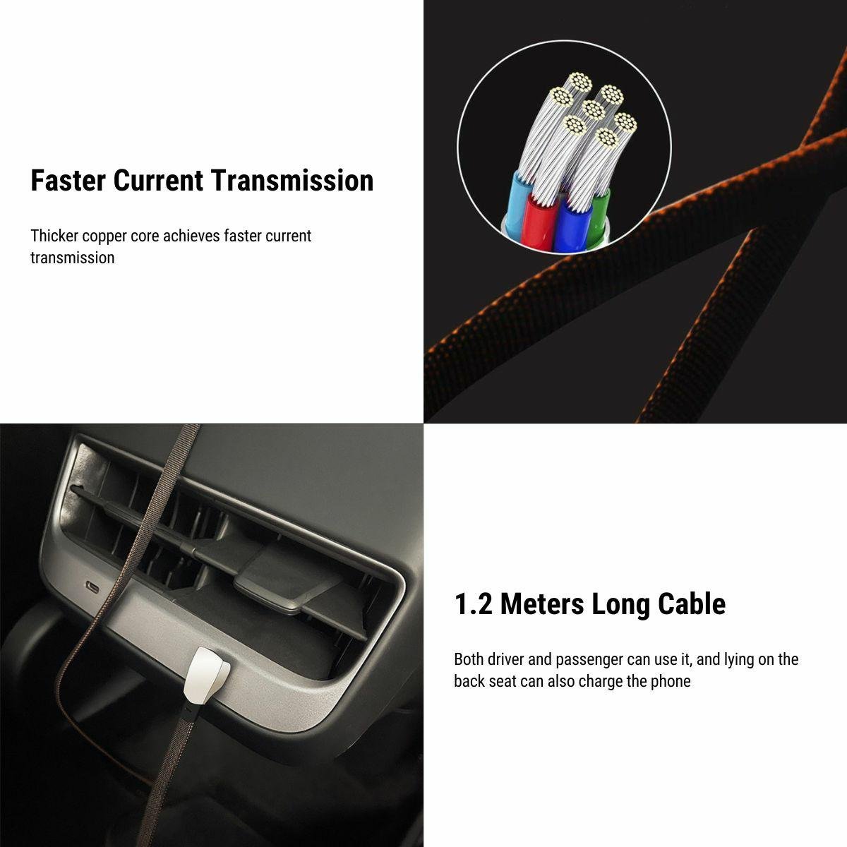 Fast Charging Data Cable for Tesla - Dynamic Power Supply - Digital Accessories
