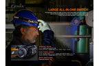 Fenix HM70R Rechargeable LED Headlamp - 1600 Lumens - Dynamic Power Supply - Headlamp