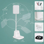 LED Desk Lamp With Wireless Charger White 800 Lumen - Dynamic Power Supply - Desk