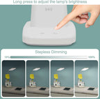 LED Desk Lamp With Wireless Charger White 800 Lumen - Dynamic Power Supply - Desk