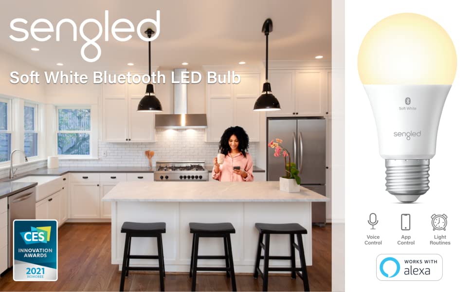 LED Smart Light Bulb, Alexa Compatible - Dynamic Power Supply - Smart Light Bulb