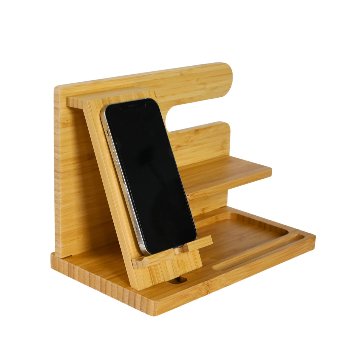 Light Wood Charging Shelf/Valet - Dynamic Power Supply - TMSACHARMCGHVMSLMLCLLL1M10