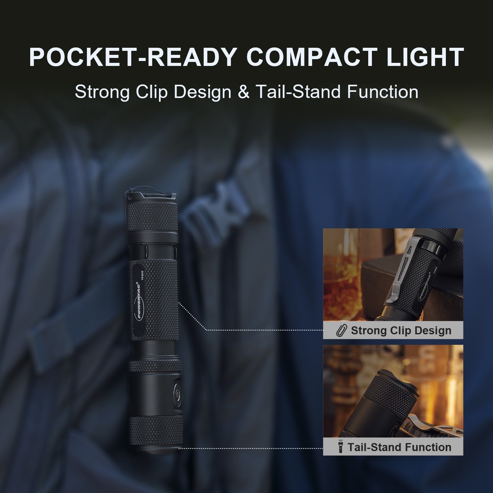 M5 Gen3 - 2,030 Lumen EDC High Power Flashlight - Dynamic Power Supply - Lamp