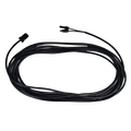 The Nature's Generator 50ft Solar Panel Cable is a long black extension cable with MC4 connectors on both ends, shown coiled in a circle against a plain white background.