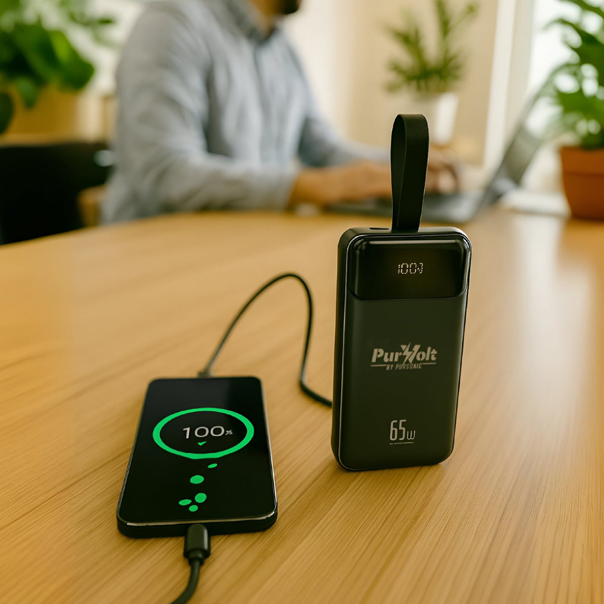 PurVolt 40,000mAh Ultra High-Capacity Power Bank – Powering Laptops, Phones & Beyond - Dynamic Power Supply - Power Bank