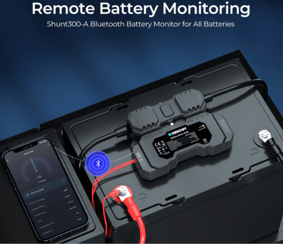 RENOGY Battery Shunt 300 - Dynamic Power Supply - Battery Accessories