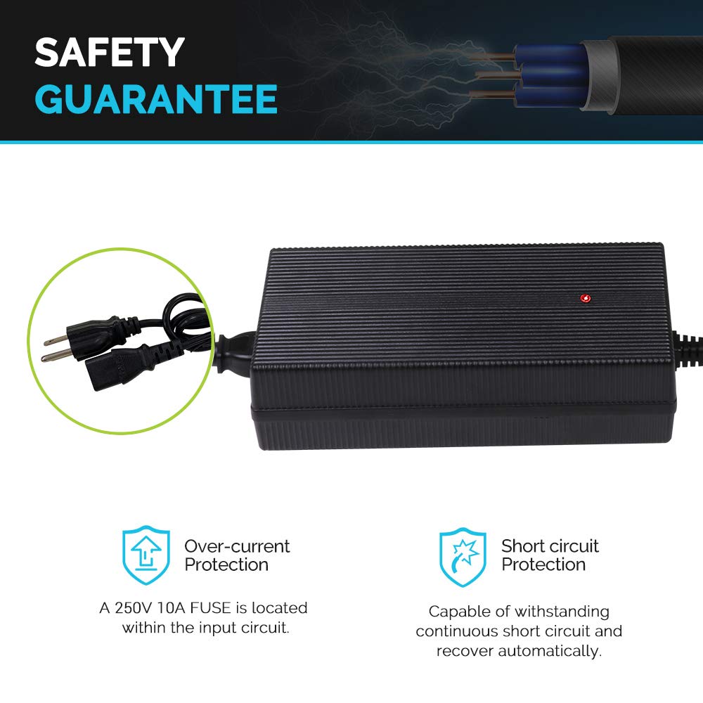 Renogy Smart LiFePO₄ Battery Charger – 12V 20A / 24V 10A AC-to-DC Portable Charger with Alligator Clips & Ring Terminals - Dynamic Power Supply - Battery Charger