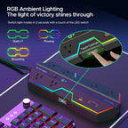 RGB Gaming Surge Protector Power Strip with 6 Outlets & USB Charging - Dynamic Power Supply - Gaming surge protector