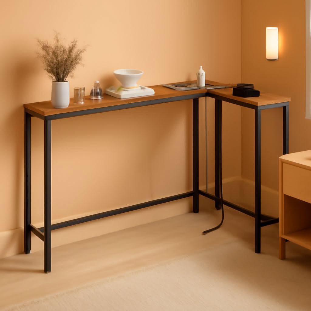Seventy Inches Narrow Console Table With Charging Outlets - Dynamic Power Supply - Sofa Table