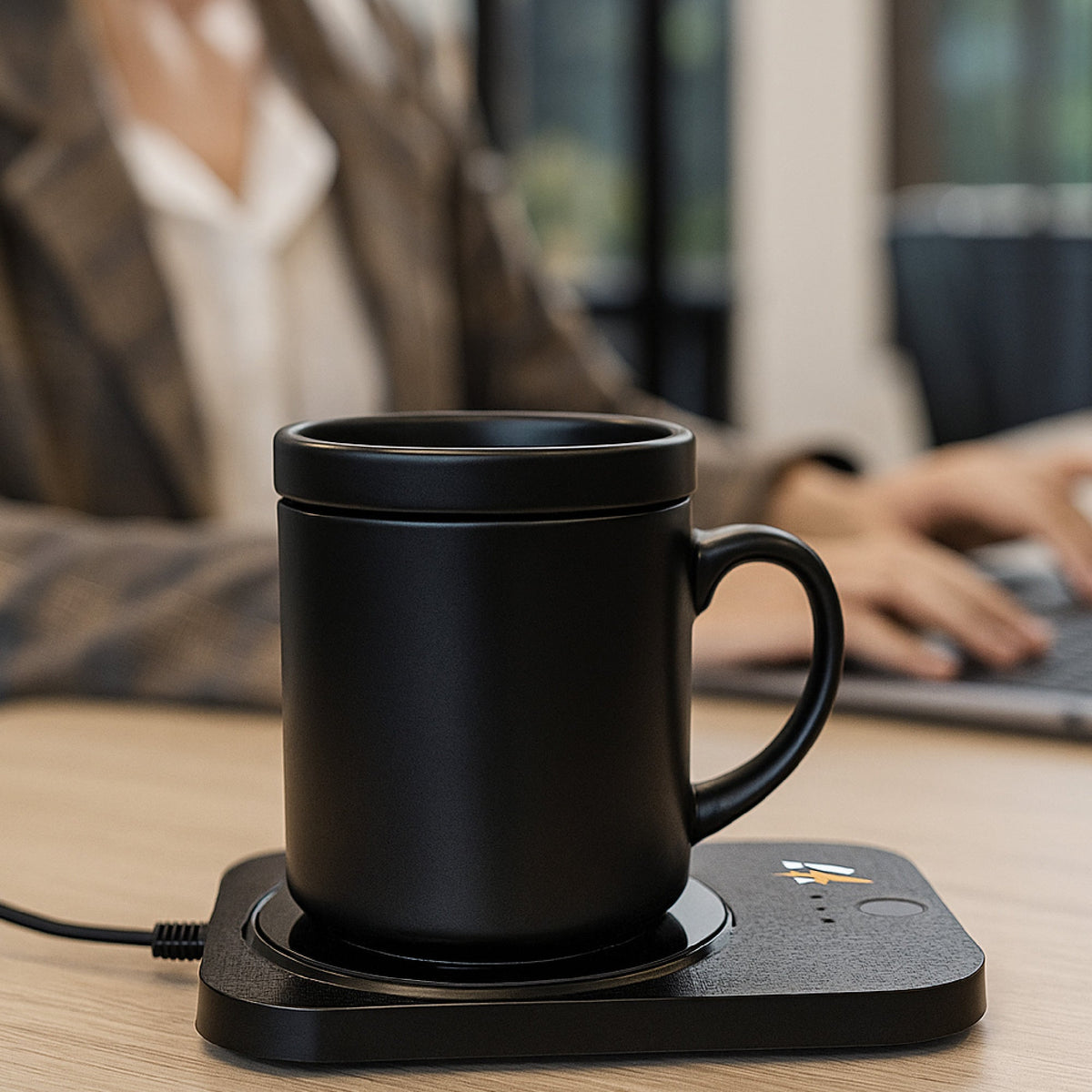 Sip & Charge 2-in-1 Wireless Charger & Mug Warmer - Dynamic Power Supply - Electronics