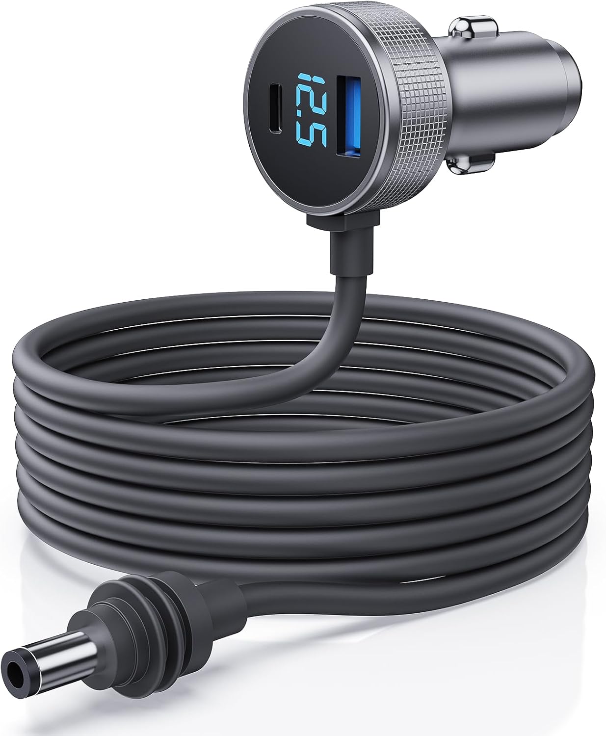 Starlink Mini Car Charger with Digital Display | 100W Type - C Power Cord - Dynamic Power Supply - Starlink
