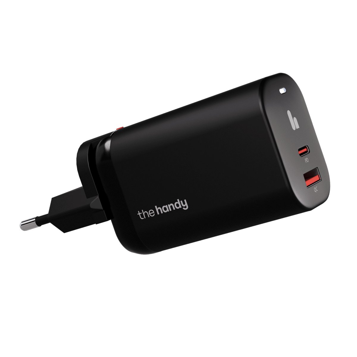 The Handy Fast Charger Dual-Port USB-C PD & USB-A QC Wall Charger - Dynamic Power Supply - Accessories
